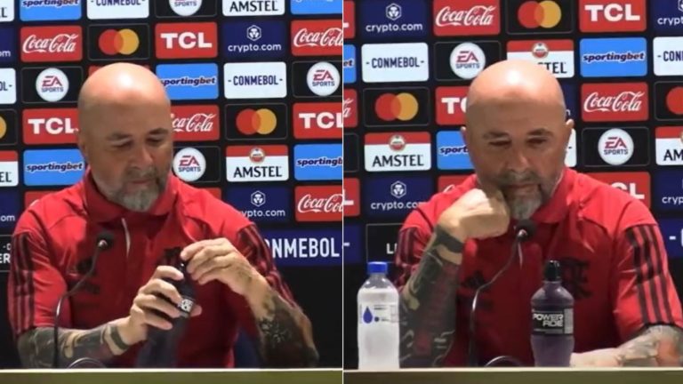 ¡No se la pudo! Jorge Sampaoli pasó bochorno en plena conferencia en vivo tras victoria del Flamengo