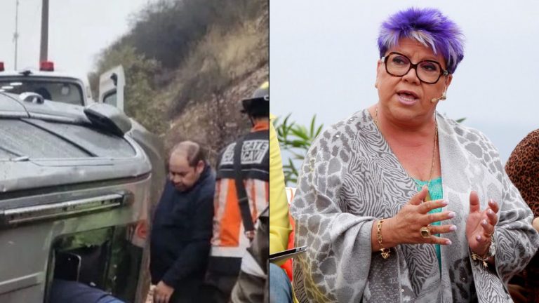 Así quedó el auto de Patricia Maldonado tras accidente en Ruta 68: Panelista se volcó y debió ser rescatada