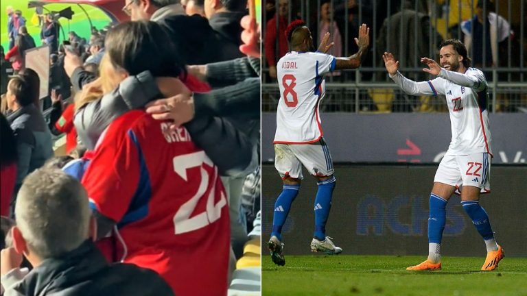 ¡Chocha! Mamá de Ben Brereton se emocionó hasta las lágrimas en el estadio con el triplete de su hijo