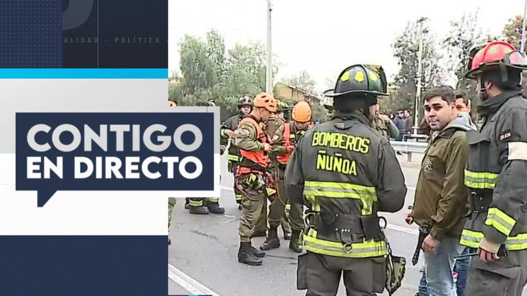 Estación Quilín volvió a estar operativa: Sujeto en techo del andén causó emergencia