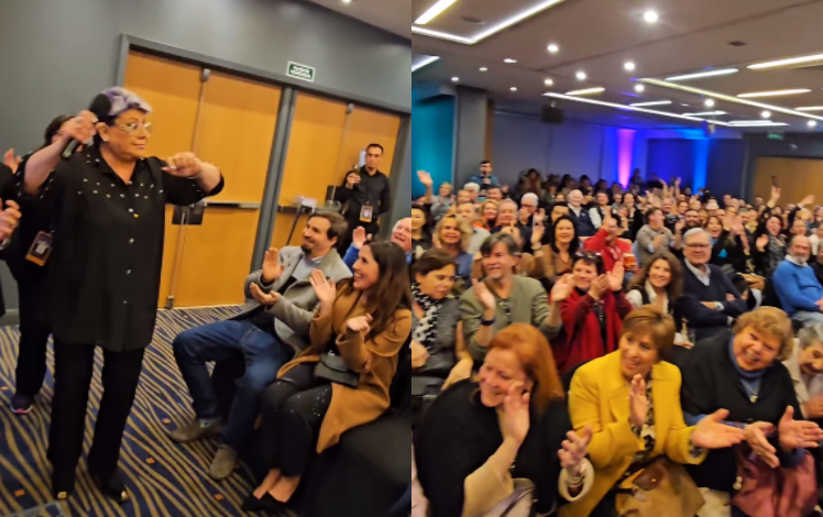 Hubo hasta baile: Patricia Maldonado regresó a los escenarios tras grave accidente en auto y así fue recibida