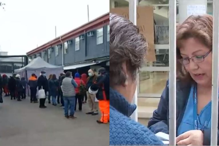 Todo por un rumor: Registran interminables filas para pedir horas oftalmológicas en el Hospital del Salvador