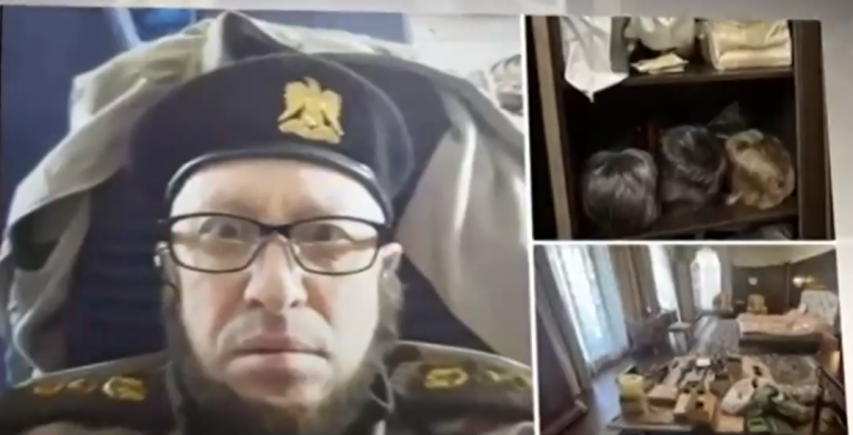 Encuentran clóset lleno de pelucas en allanamiento a casa del líder del Grupo Wagner