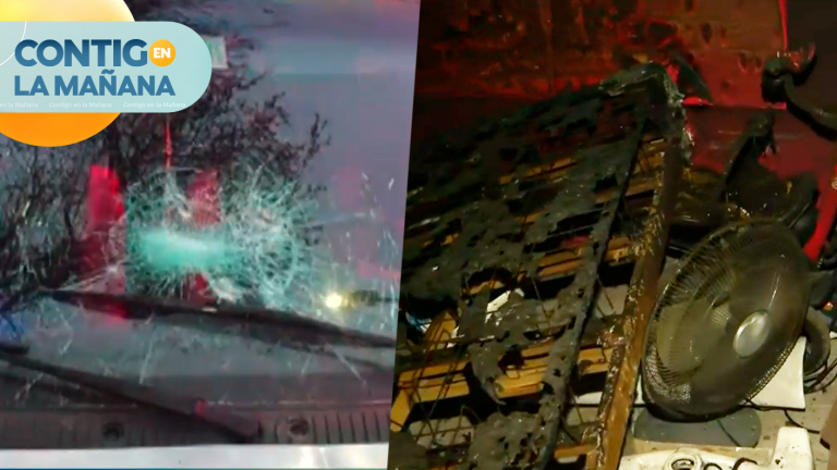 Discusión descontrolada: Mujer destruyó un auto e intentó incendiar una casa en San Ramón