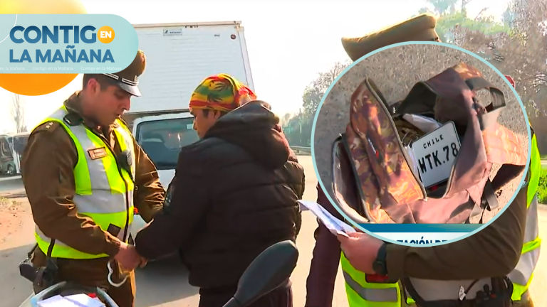 Exhaustiva fiscalización: Conductor es detenido por ocultación de patente