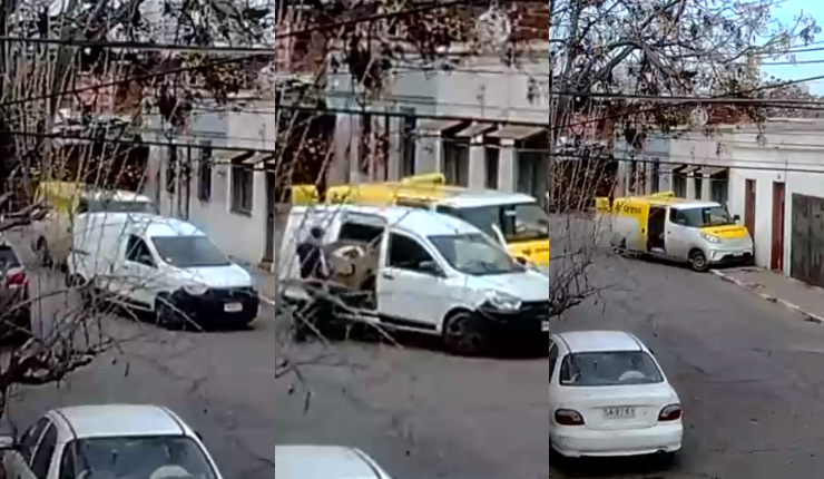 Encerrona afectó a repartidor de Chilexpress: Sujetos robaron más de 50 encomiendas en pocos segundos