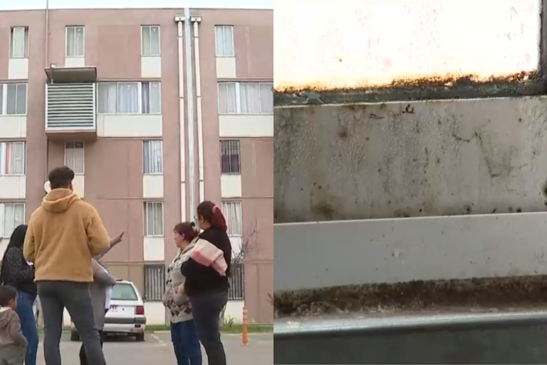 Vecinos de Quilicura se manifiestan por estado de viviendas sociales: Llevan 7 años esperando una solución