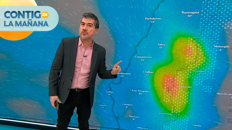 ¿Alerta de tornado? Eduardo Sáez entrega el pronóstico del tiempo en el matinal
