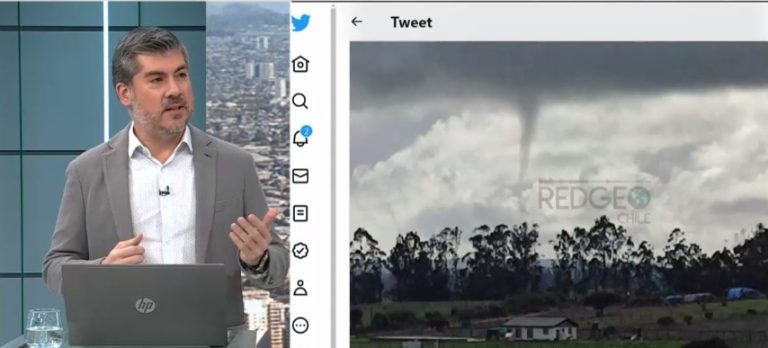 ¿Qué es una nube embudo?: fenómeno sorprendió en los cielos de Litueche