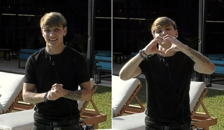 Hans se atrevió y envió tierno mensaje a su polola: 