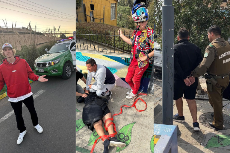 Hasta amarraron al delincuente: Ciclista europeo mostró desconocidos videos de los 2 robos que sufrió en Valparaíso