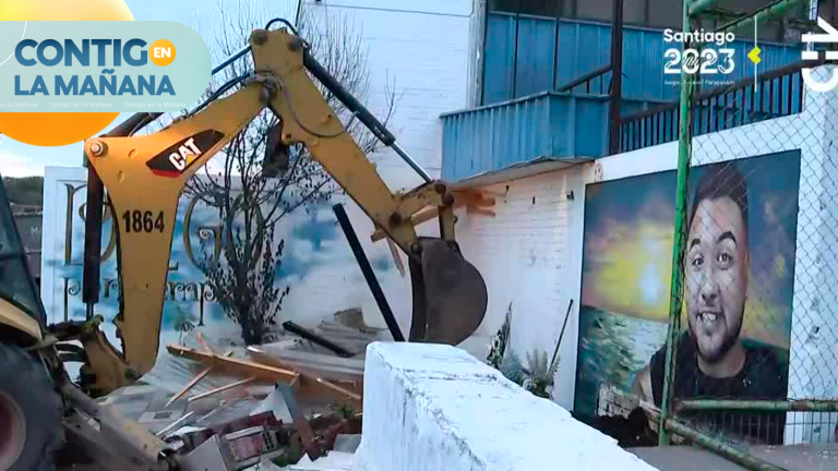 Demuelen memorial en Maipú: Vecinos denuncian que era foco de delincuencia