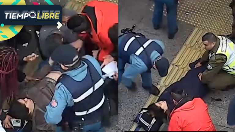 Mujer dio a luz a un niño en plena estación de Metro de Santiago: Guardia asistió el parto