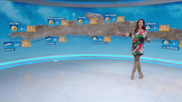 Vanessa Noé y el informe del tiempo para este domingo 9 de julio