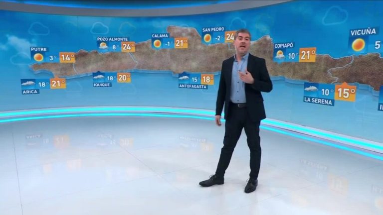 Eduardo Sáez y el informe del tiempo para este jueves 27 de julio