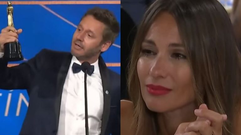 Grabaron a Pampita al borde de las lágrimas tras emotivo discurso de Benja Vicuña: 