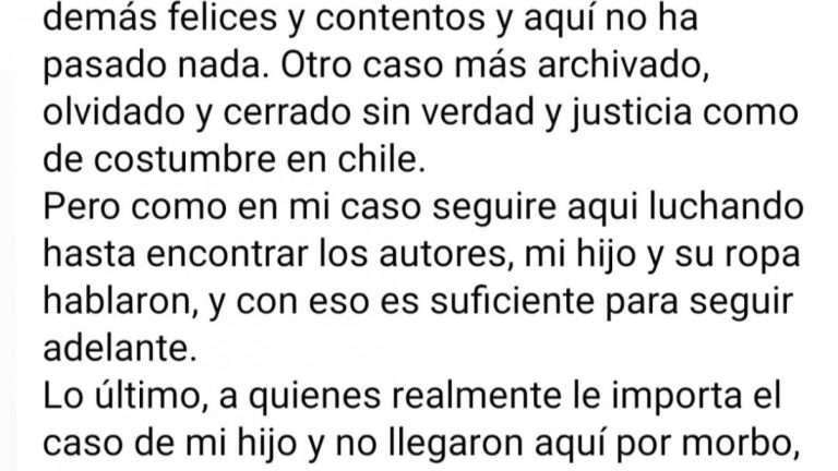 El hastío de la mamá de Tomás Bravo tras nueva formalización de tío abuelo: 