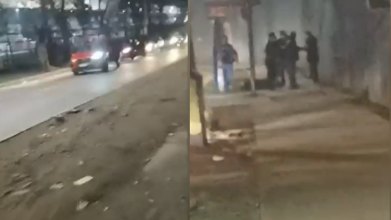 ¡Hasta usaron sillas! Clientes de restaurante de sushi logaron frustrar encerrona en Puente Alto