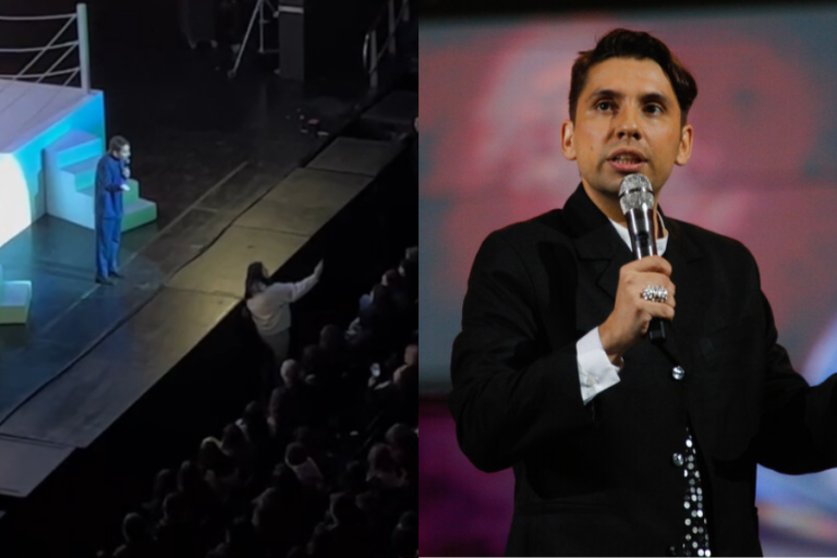 Fabrizio Copano fue interrumpido en medio de chiste por una fan: 