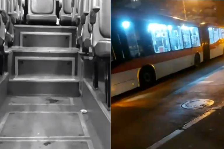 Iba camino a su trabajo: Asaltantes apuñalaron a guardia municipal al interior de una micro en San Miguel