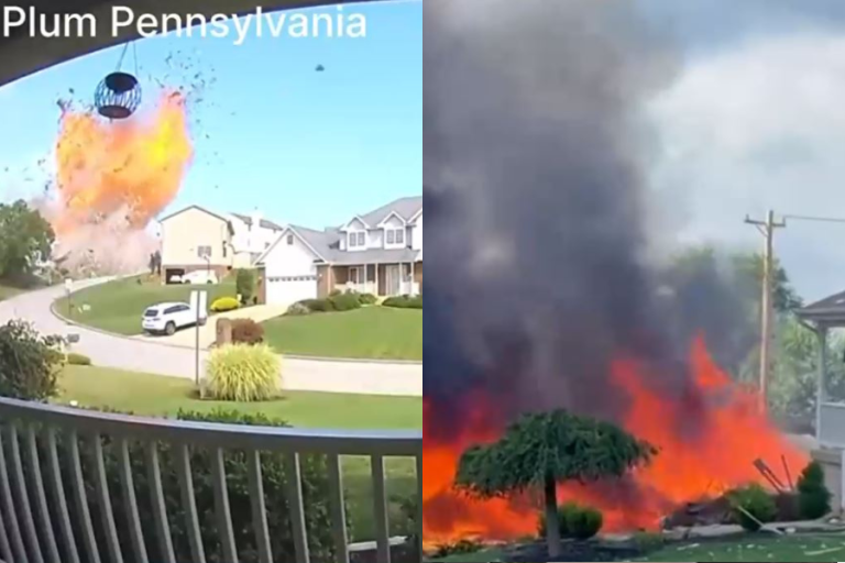 Se investigan las causas: Cámaras captaron el momento exacto de explosión que dejó 5 muertos en casa de EE.UU.