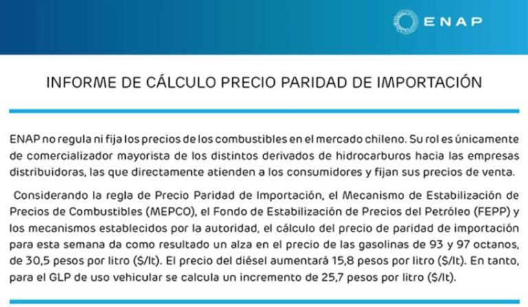 ¿Cuándo y cuánto suben las bencinas? Revisa los nuevos precios por litro de combustible
