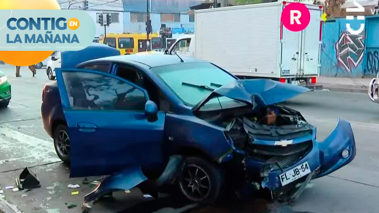 Grave accidente en Lo Prado: Conductor chocó y se dio a la fuga