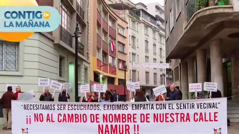 Protesta por posible cambio de nombre a calle: Vecinos acusan que autoridades no les consultaron