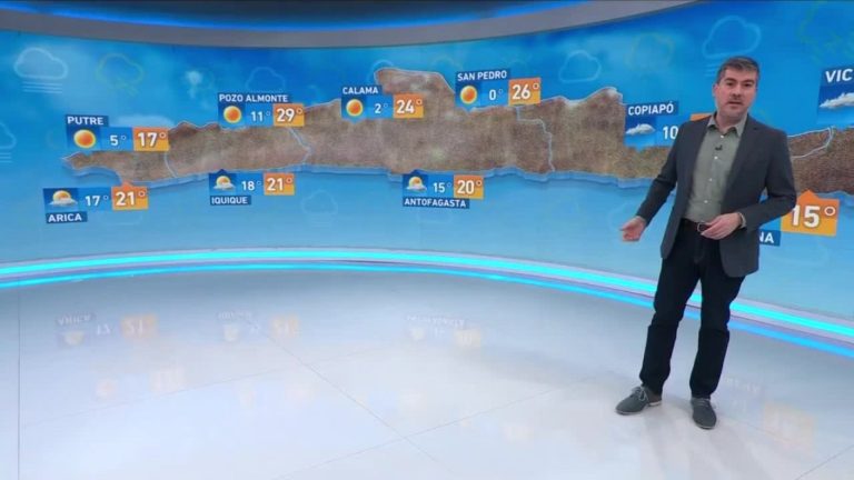 Eduardo Sáez y el informe del tiempo para este miércoles 16 de agosto