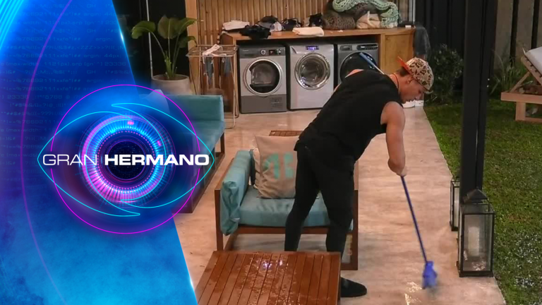¿Experto en limpieza? Raimundo le sacó brillo al patio de Gran Hermano Chile