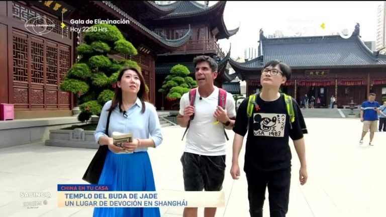 China en tu Casa: Juan Pablo Queraltó y Yuhui visitaron el Tempo de Buda de Jade en Shanghái