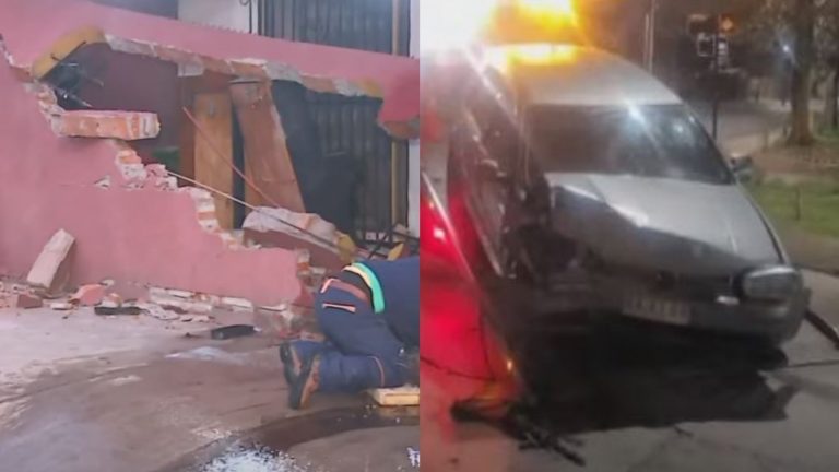Vehículo impactó contra casa en Independencia: Es la tercera vez que la vivienda sufre daños de este tipo