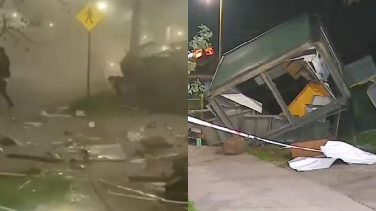 Conductor bajo los efectos del alcohol chocó contra un kiosko en Las Condes