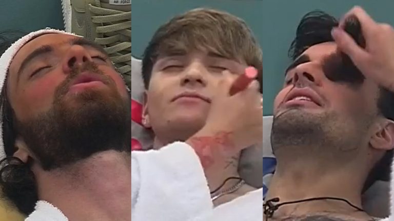 ¡Irreconocibles! Revisa cómo quedaron los hombres de GH tras jugar al pinta caritas con sus compañeras