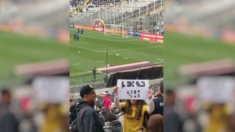 Hincha llevó llamativo letrero de Gran Hermano a partido de Colo Colo y la rompió en redes