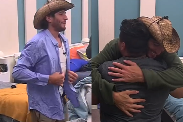 Rubén tuvo amable gesto y regaló su ropa a Fede: 