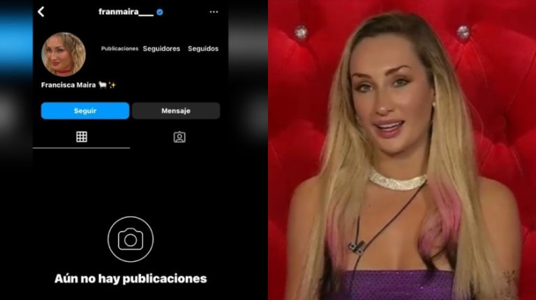 ¿Cerró su cuenta o fue reportada? Perfil de Francisca Maira fue eliminado de Instagram