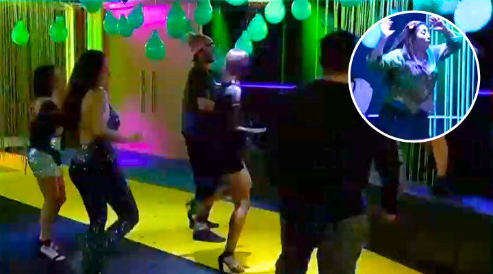 ¡Llegó la profesora de zumba! Pincoya se lució con intensa 