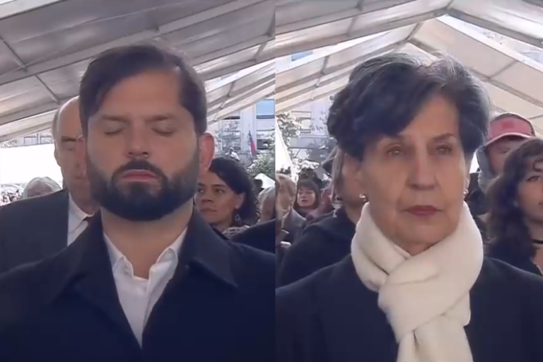 Pdte. Boric y senadora Isabel Allende se emocionaron en acto que recordó bombardeo a La Moneda