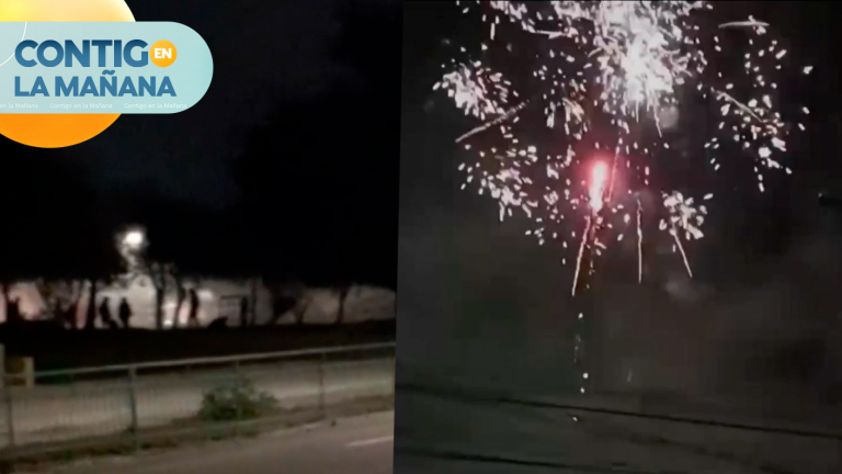 Alto poder de fuego: Registran balaceras y fuegos artificiales en Pedro Aguirre Cerda