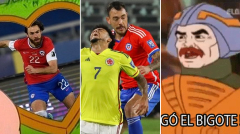 El gran partido de Matías Catalán y su bigote marcaron los memes del empate de Chile con Colombia
