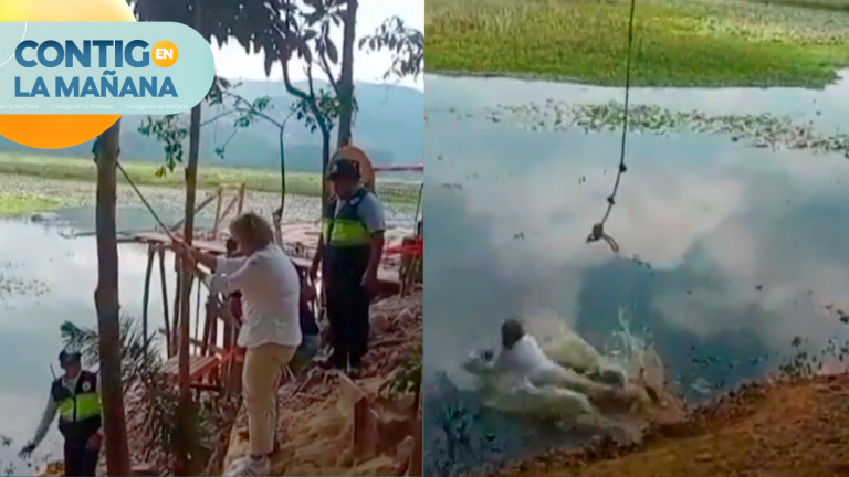 ¡Mega fail! Viceministra peruana sufrió chascarro durante actividad turística