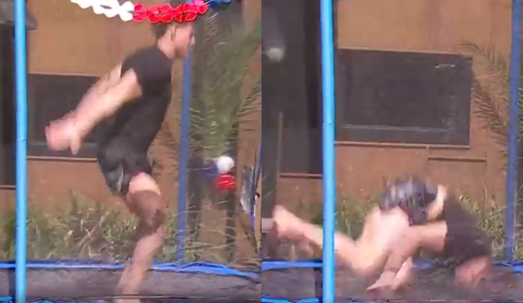 Se las dio de gimnasta y le fue mal: La fallida acrobacia de Rai en Gran Hermano