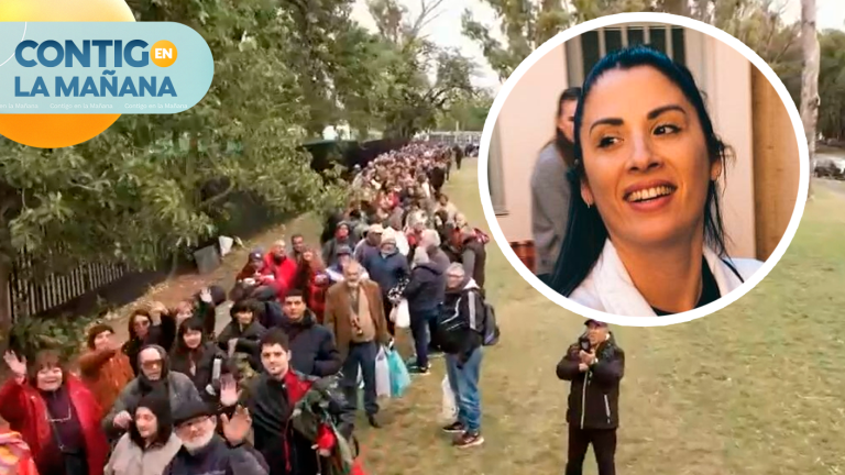 Furor por Leda Bergonzi: Miles de personas esperan ver a la “Sanadora de Rosario”