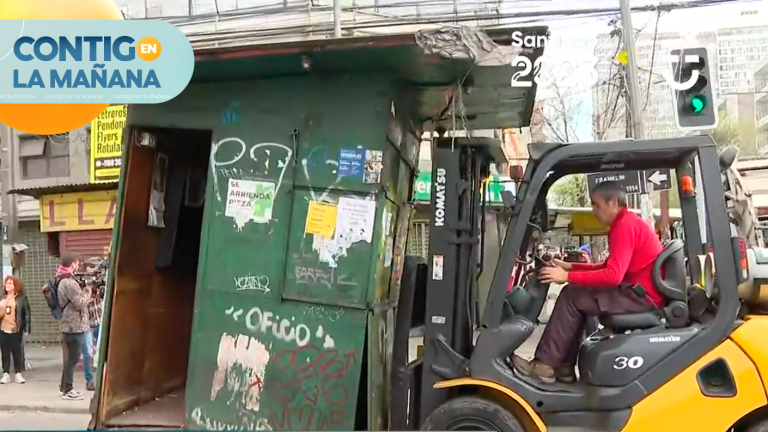 Retiran kioscos abandonados en el barrio Franklin