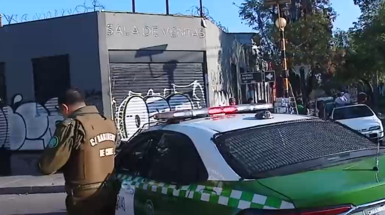 Dos personas baleadas en el centro de Santiago: Una se encuentra con riesgo vital