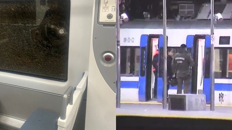 Pasajera resultó lesionada tras disparo contra MetroTren Alameda-Nos en Pedro Aguirre Cerda