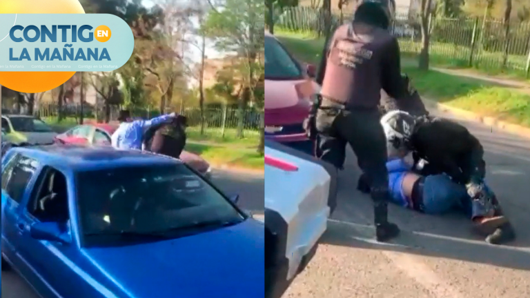 Insólita agresión en Ñuñoa: Copiloto de vehículo golpeó a fiscalizador municipal