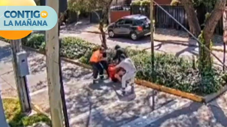 Fue arrastrado y golpeado: Joven fue asaltado por 4 delincuentes en Las Condes
