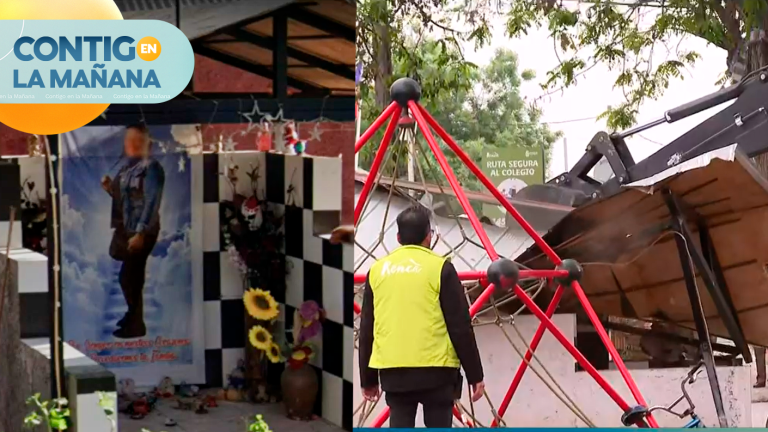 Demolición de mausoleo en Renca: Fue dedicada a mujer involucrada en el narcotráfico